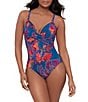 Miraclesuit Decoupage Captivate Molded Cups Underwire Tank One Piece Swimsuit - Image 1