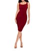 Miraclesuit Diva Solid Square Neck Sleeveless Bodycon Dress - Image 1