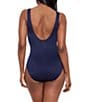 Miraclesuit Illusionists Crossover Mesh Inset One Piece Swimsuit, Color:Midnight - Image 2