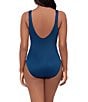 Miraclesuit Must Haves Underwire Bra Front Keyhole Tank One Piece Swimsuit, Color:Twilight - Image 2