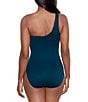 Color:Nova Green - Image 2 - Network Jena One Shoulder One Piece Swimsuit