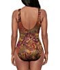 Miraclesuit Perissa Revele V-Neck Underwire Bra Surplice One Piece Swimsuit, Color:Multi - Image 2