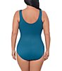 Miraclesuit Plus Size Solid Must Haves Oceanus V-Neck Underwire Bra Tank One Piece Swimsuit - Image 2