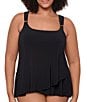 Miraclesuit Plus Size Solid Razzle Dazzle Underwire Bra Tankini Swimsuit - Image 5