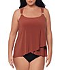 Miraclesuit Plus Size Solid Razzle Dazzle Underwire Bra Tankini Swimsuit - Image 4