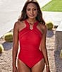 Color:Cayenne Red - Image 3 - Rock Solid Aphrodite One Piece Swimsuit