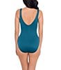 Color:Aegean - Image 2 - Rock Solid Avra High Neck One Piece Swimsuit