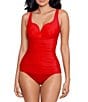 Color:Cayenne Red - Image 1 - Rock Solid Cherie One Piece Swimsuit