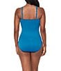 Miraclesuit Rock Solid Europa Asymmetrical Neck Underwire Bra One Piece Swimsuit - Image 2