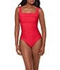Miraclesuit Rock Solid Polaris Square Neck Underwire Bra One Piece Swimsuit - Image 5