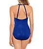 Color:Azul Blue - Image 2 - Rock Solid Wrapsody Shaping One Piece Swimsuit