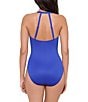 Miraclesuit Rock Solid Wrapsody Shaping One Piece Swimsuit, Color:Delphine Blue - Image 2