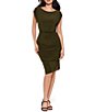 Miraclesuit Solid Bali Crew Neck Cap Sleeve Blouson Dress - Image 4