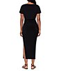 Miraclesuit Solid Kaia Boat Neck Short Sleeve Midi Dress - Image 2