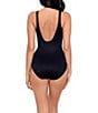 Miraclesuit Solid Oceanus Underwire V-Neck Surplice One Piece Swimsuit - Image 2