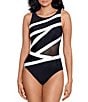 Color:Black/White - Image 1 - Spectra Somerpointe One Piece Swimsuit