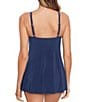 Miraclesuit Twisted Sisters Adora Underwire Swim Dress, Color:Midnight Blue - Image 2