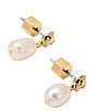 Miranda Frye Panthere Pearl Drop Earrings - Image 2