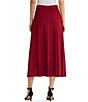 MISOOK Wrinkle-Resistant Flared Pleated Ribbed Knit Coordinating Pull-On Midi Skirt - Image 2