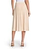 MISOOK Braided Texture Knit Pull-On Flare Midi Skirt, Color:Biscotti - Image 2