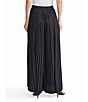 MISOOK Crepe High-Waisted Pleated Palazzo Pants, Color:Black - Image 2