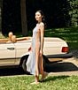 MISOOK Lurex Knit Stripe Scoop Neck Sleeveless Maxi Dress, Color:Arctic Multi - Image 6