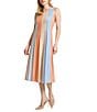 MISOOK Lurex Knit Stripe Scoop Neck Sleeveless Maxi Dress, Color:Arctic Multi - Image 1