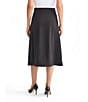 MISOOK Luxe Stretch Ponte A-Line Midi Skirt, Color:Black - Image 2