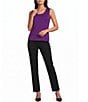 MISOOK Nia Slim Leg Stretch Ponte Pants - Image 3
