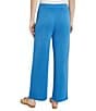 Color:Adriatic Blue - Image 2 - No-Roll Waist Straight Leg Coordinating Pull-On Ankle Pants