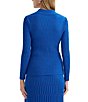 MISOOK Raised Geometric Soft Knit Split Collar Long Sleeve Tunic - Image 2