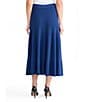 MISOOK Ribbed Knit Flare Midi Skirt, Color:Lazuli Blue - Image 2