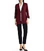 MISOOK Tailored Knit Notch Lapel Tie Cuff Bracelet Sleeve Jacket - Image 3