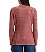 MISOOK Tailored Melange Knit Long Sleeve One Button-Front Jacket - Image 2