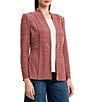 MISOOK Tailored Melange Knit Long Sleeve One Button-Front Jacket - Image 3