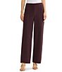 MISOOK Wrinkle-Resistant Chevron Straight Leg Pull-On Knit Pants - Image 1