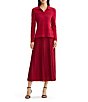 MISOOK Wrinkle-Resistant Geometric Spread Collar Long Sleeve Top - Image 3