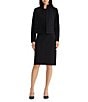 MISOOK Wrinkle-Resistant Luxe Stretch Ponte Stand Collar Long Sleeve Short Coordinating Jacket - Image 3