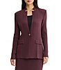 MISOOK Wrinkle-Resistant Ribbed Knit Inverted Notch Lapel Long Sleeve Button-Front Jacket - Image 1
