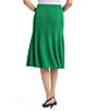 MISOOK Wrinkle-Resistant Soft Tonal Knit Flare Hem Coordinating Pull-On Skirt - Image 2