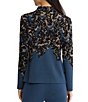 MISOOK Wrinkle Resistant Tailored Speckled Lurex Knit Stand Collar Long Sleeve Open-Front Jacket - Image 2