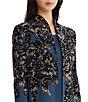 MISOOK Wrinkle Resistant Tailored Speckled Lurex Knit Stand Collar Long Sleeve Open-Front Jacket - Image 5