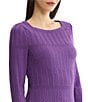 MISOOK Wrinkle-Resistant Textured Knit Square Neck Long Sleeve Tunic - Image 5