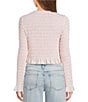 Miss Chievous Strawberry Graphic Shirred Long Sleeve Top, Color:Icy Pink - Image 2