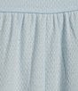 Color:Powder Blue - Image 4 - Brushed Honeycomb Knit Short Solid Nightgown