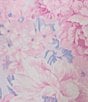 Color:Pink/Blue Large Flowers - Image 5 - Floral Cotton Sateen Woven Long Zip Robe
