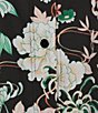 Color:Seaside Green Floral - Image 3 - Plus Size Interlock Knit Short Floral Snap-Front Robe