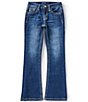 Miss Me Big Girls Cross Mid Rise Boot Cut Jeans - Image 1