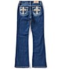 Miss Me Big Girls Cross Mid Rise Boot Cut Jeans - Image 2