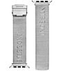 Color:Silver - Image 1 - Missoni Lettering Silver 42/44/45mm Bracelet Strap for Apple Watch